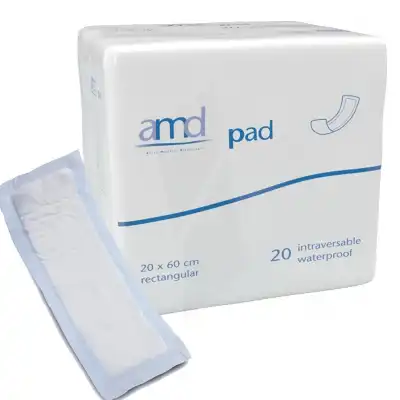 Amd Pad Protection Droite 20x60cm Intraversable Paquet/20 à BU