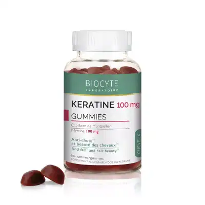 Acheter Biocyte Kératine Gummies Gomme Pot/60 à Angers