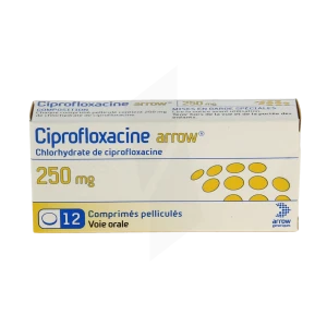 Ciprofloxacine Arrow 250 Mg, Comprimé Pelliculé
