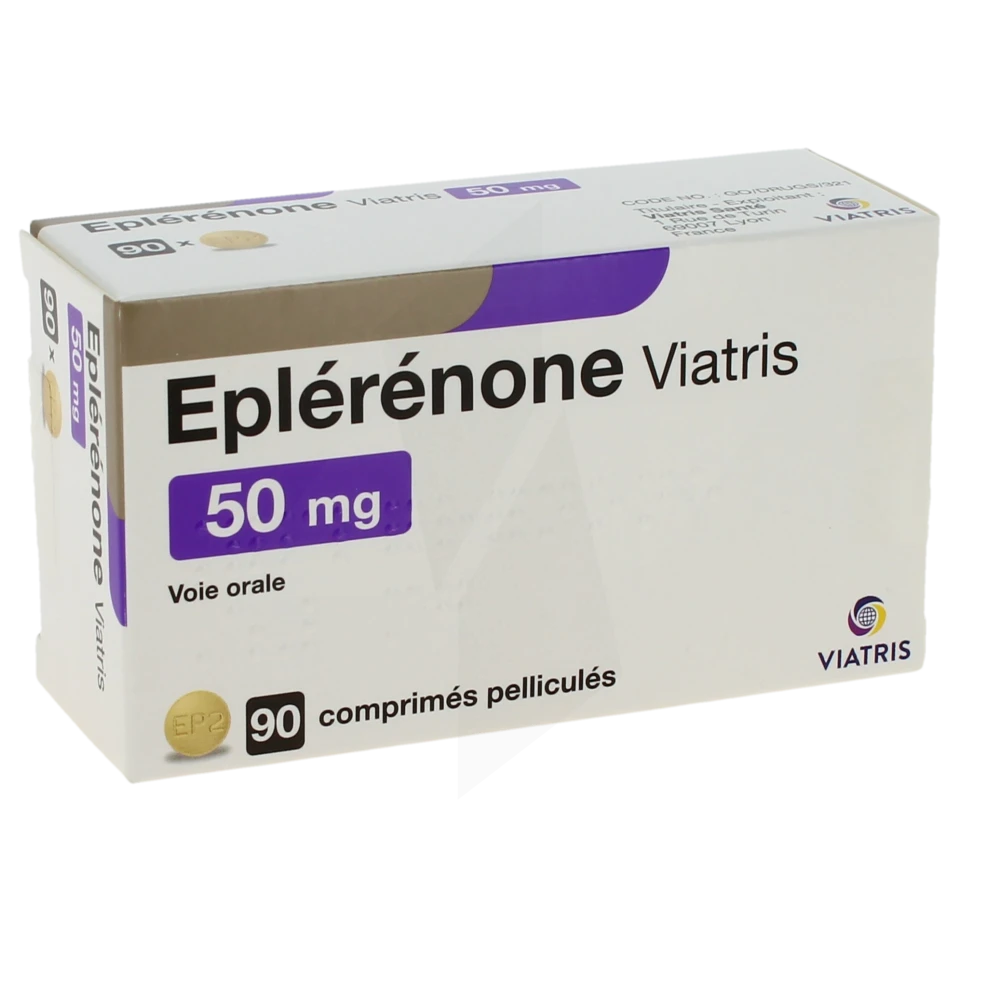 Eplerenone Viatris 50 Mg, Comprimé Pelliculé