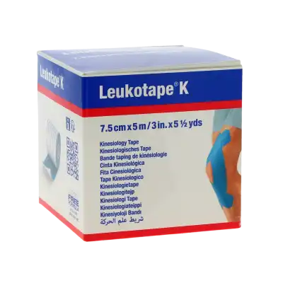Leukotape K Sparadrap Bleu 7,5cmx5m à Soustons