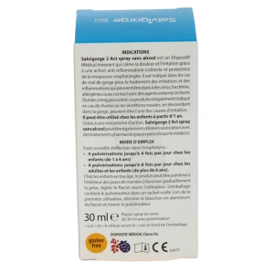 Aboca Salvigorge 2act Spray Sans Alcool Fl/30ml