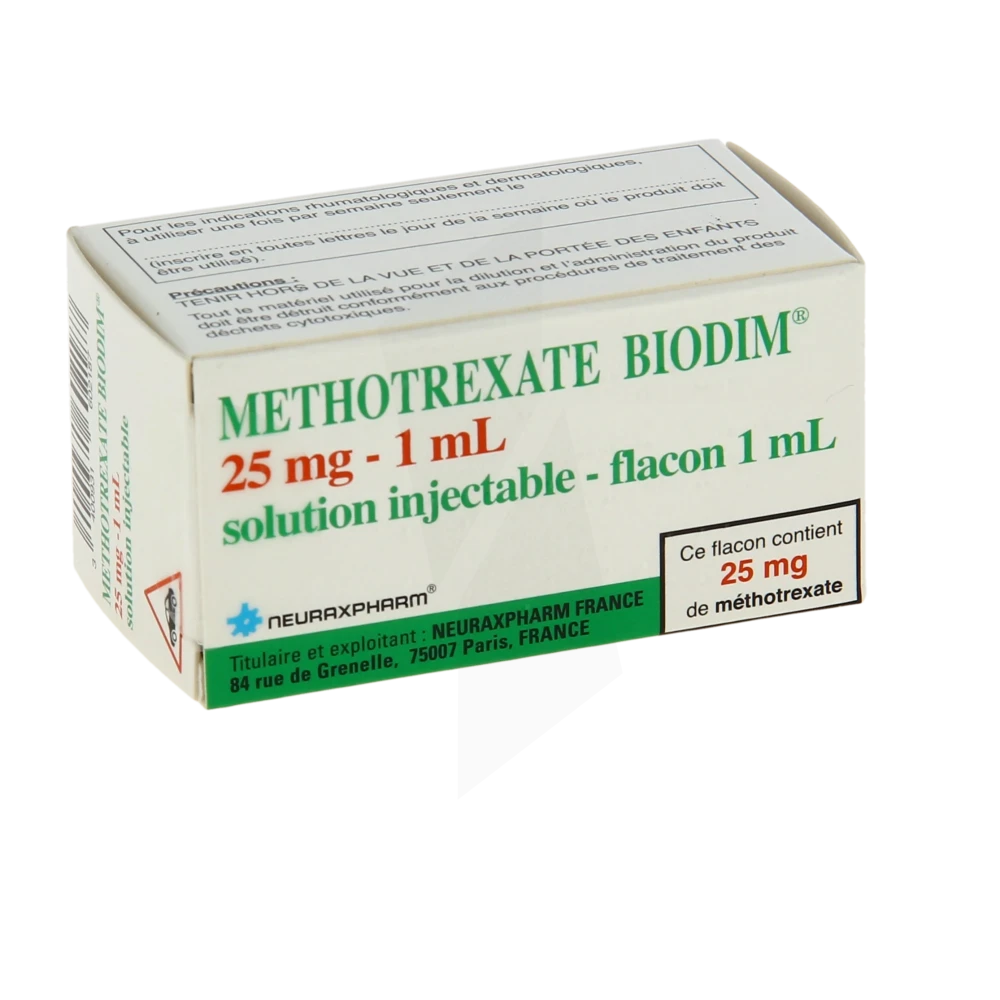 Methotrexate Biodim 25 Mg/1 Ml, Solution Injectable