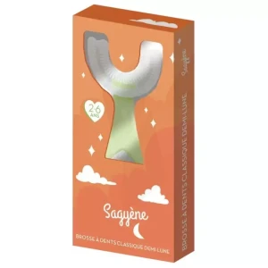 Sagyène Brosse à Dents Demi-lune 2-6 Ans Orange/vert