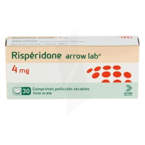 Risperidone Arrow Lab 4 Mg, Comprimé Pelliculé Sécable