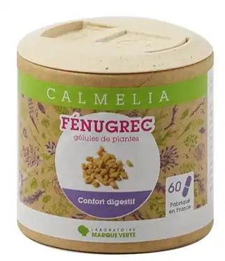 Calmelia Fénugrec 330mg Gélules  Boîte De 60 à BIGANOS
