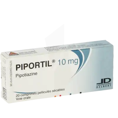 Piportil 10 Mg, Comprimé Pelliculé Sécable à Auterive