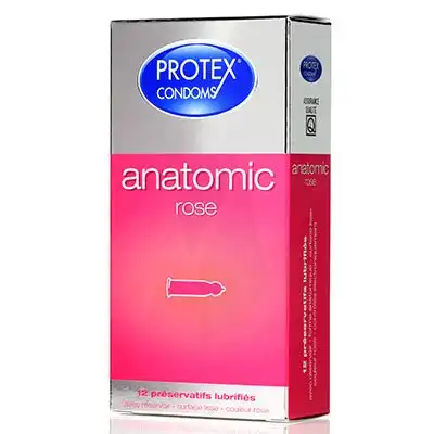 Protex Anatomic Rose Préservatif Avec Réservoir B/12