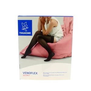 Venoflex Secret 3 Bas Cuisse Femme Noir Taille 2n
