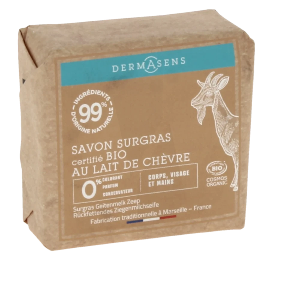 Dermasens Savon Surgras Au Lait De Chèvre Bio 100g