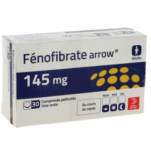 Fenofibrate Arrow 145 Mg, Comprimé Pelliculé