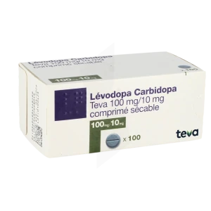 Levodopa Carbidopa Teva 100 Mg/10 Mg, Comprimé Sécable