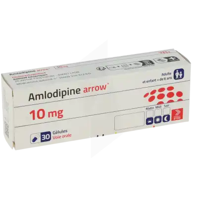 Amlodipine Arrow 10 Mg, Gélule à Saint Leu La Forêt