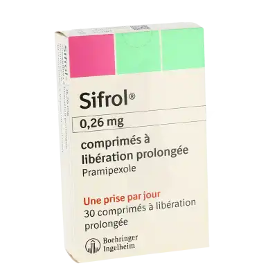 Sifrol 0,26 Mg, Comprimé à Libération Prolongée à Blere