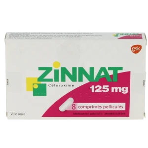 Zinnat 125 Mg, Comprimé Pelliculé