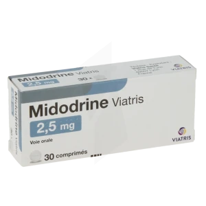 Midodrine Viatris 2,5 Mg, Comprimé