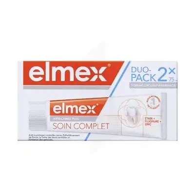 Elmex Anti-caries Soin Complet Pâte Dentifrice 2t/75ml à SAINT-SAENS