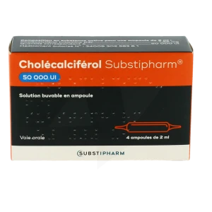 Cholecalciferol Substipharm 50 000 Ui, Solution Buvable En Ampoule