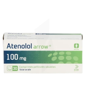 Atenolol Arrow 100 Mg, Comprimé Pelliculé Sécable