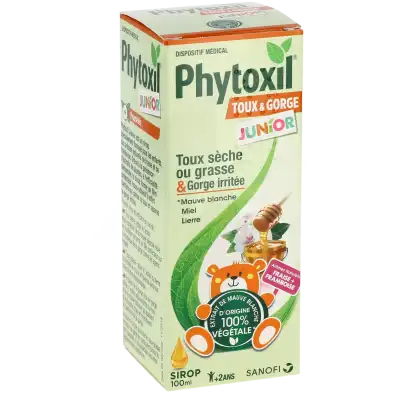 Phytoxil Junior Sirop Enfant +2ans Fl/100ml à LA-RIVIERE-DE-CORPS