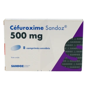 Cefuroxime Sandoz 500 Mg, Comprimé Enrobé