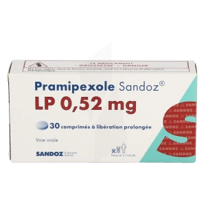 Pramipexole Sandoz Lp 0,52 Mg, Comprimé à Libération Prolongée