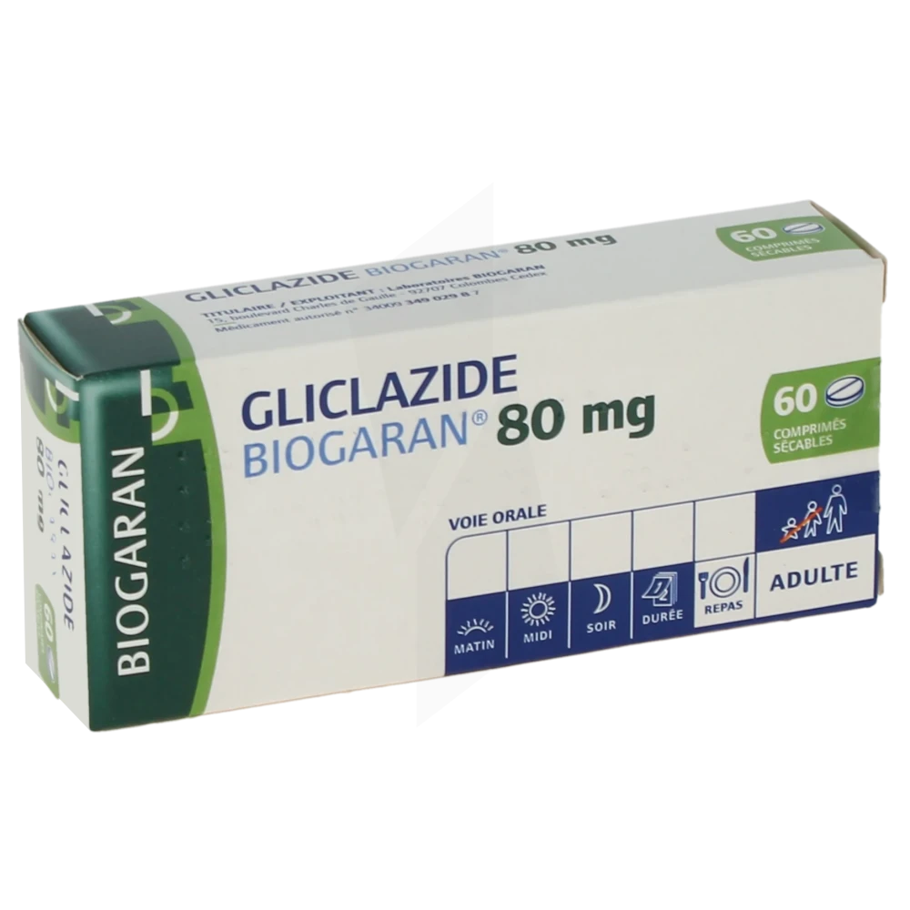 Gliclazide Biogaran 80 Mg, Comprimé Sécable