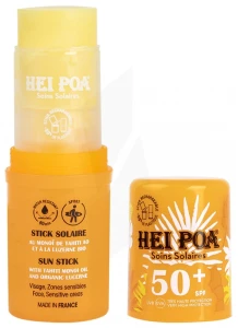 Hei Poa Monoi Solaire Ao Spf50+ Stick Solaire Visage 15g