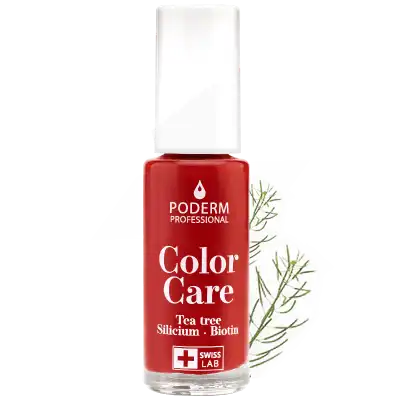 Poderm Vernis Color Care 253 Rouge Allure Fl/8ml à SAINT-PRIEST