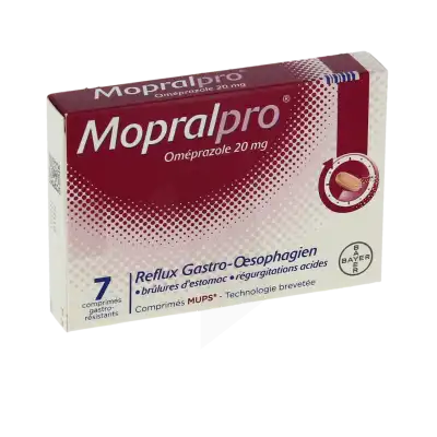 MOPRALPRO 20 mg, comprimé gastro-résistant