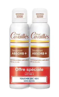 Rogé Cavaillès Déodorants Déo Absorb+ Efficacité 48h Spray 2x150ml à Trelissac