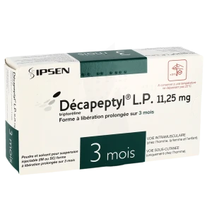 Decapeptyl L.p. 11,25 Mg, Poudre Et Solvant Pour Suspension Injectable (im Ou Sc) Forme à Libération Prolongée Sur 3 Mois