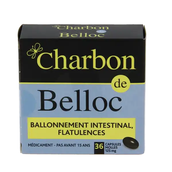 Charbon De Belloc 125 Mg, Capsule Molle