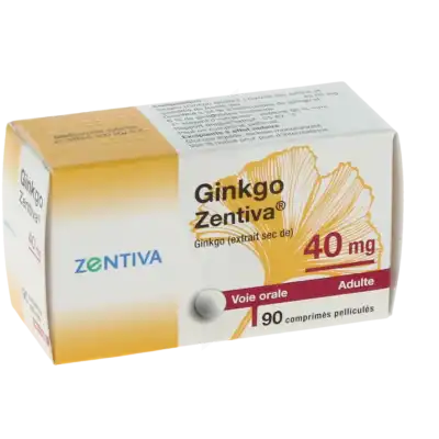 Ginkgo Zentiva 40 Mg, Comprimé Pelliculé à Bordeaux