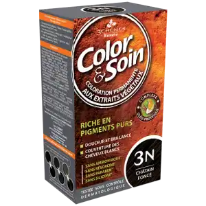 Acheter COLOR&SOIN Kit coloration permanente 3N châtain foncé à NOYON