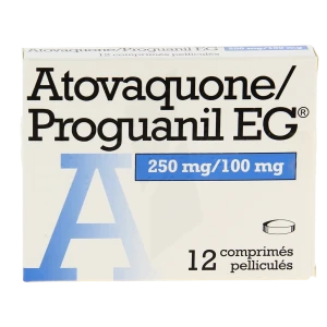 Atovaquone/proguanil Eg 250 Mg/100 Mg, Comprimé Pelliculé