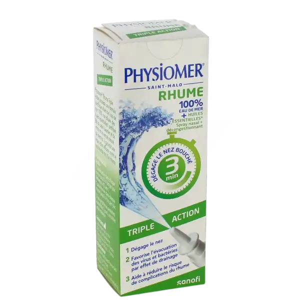 Physiomer Rhume Solution Nasale Triple Action 20ml