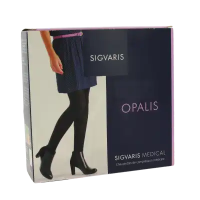 Sigvaris Opalis Chaussette Classe 2 Noir Normal Xl à Frouzins