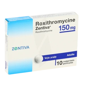 Roxithromycine Zentiva 150 Mg, Comprimé Pelliculé