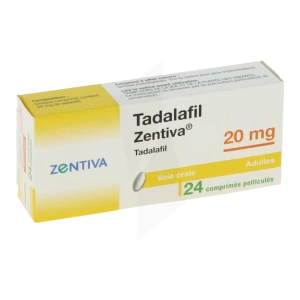 Tadalafil Zentiva 20 Mg, Comprimé Pelliculé