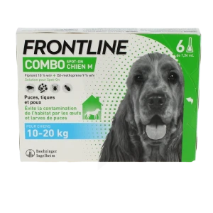 Frontline Combo 134,00 Mg / 120,60 Mg Solution Pour Spot-on Pour Chien M, Solution Pour Spot-on