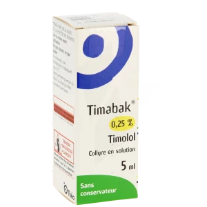 Timabak 0,25 %, Collyre En Solution