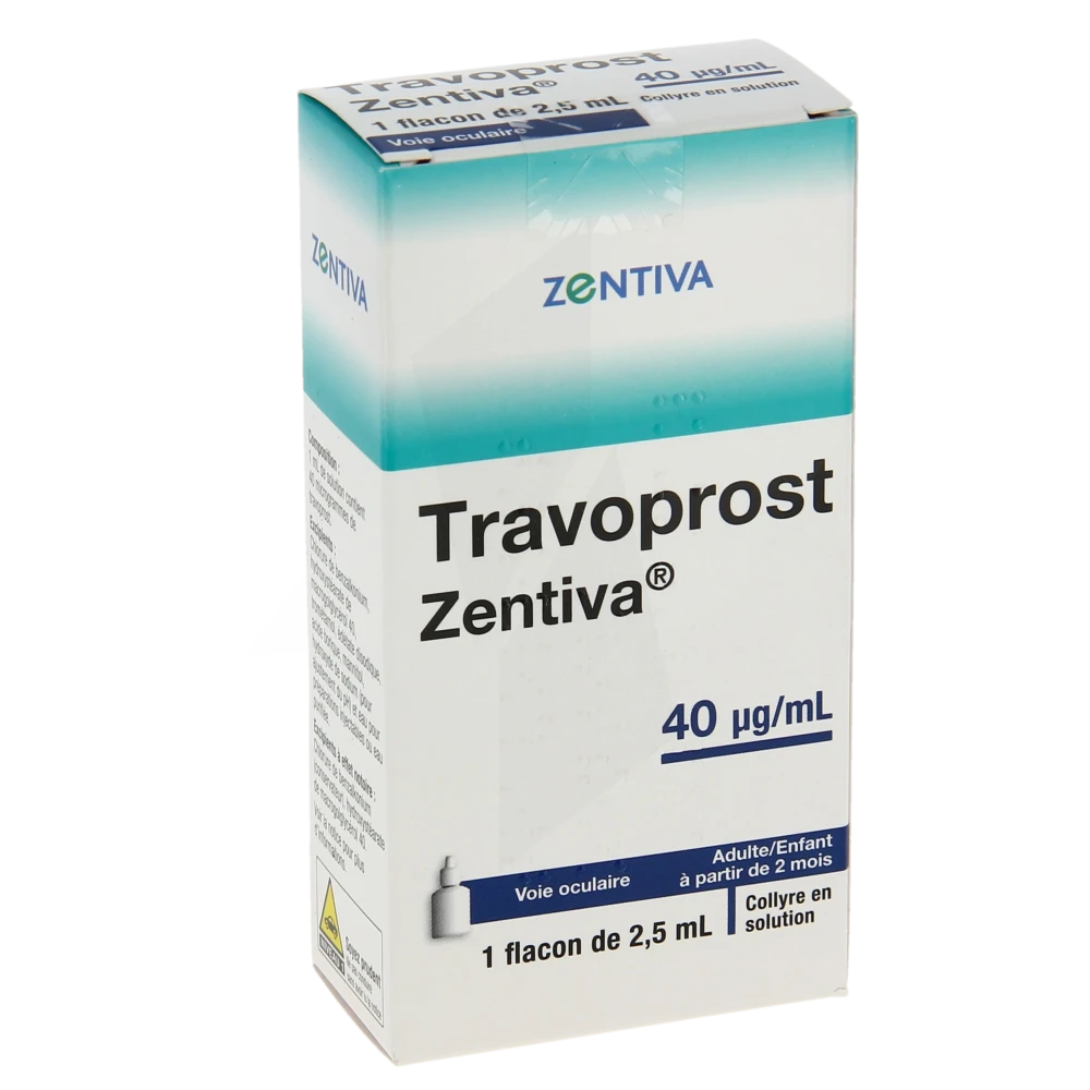 Travoprost Zentiva 40 Microgrammes/ml, Collyre En Solution