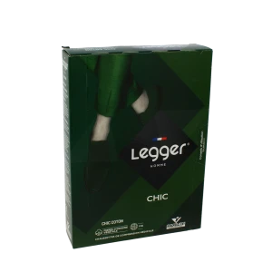 Legger Chic Coton 2 Chaussette Homme Noir T2l