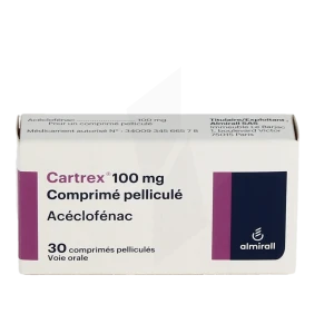 Cartrex 100 Mg, Comprimé Pelliculé