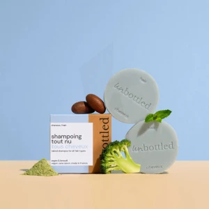 Unbottled Shampoing Solide Tout Nu Tous Types De Cheveux 75g