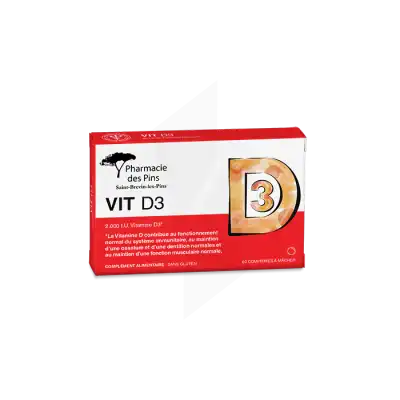 Unifarco Vitamine D3 60 Comprimés à Saint-Brevin-les-Pins