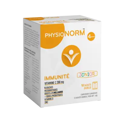 Immubio Physionorm Immunité Junior Poudre 10 Sachets Doubles à VOGÜÉ