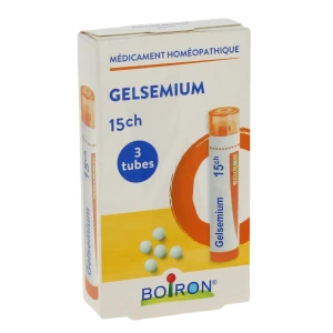 Boiron Gelsemium 15ch Granules 3 Tubes De 4 G