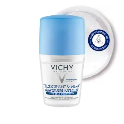 Vichy Déodorant Minéral Déodorant Minéral 48h Actif Anti-odeur D'origine Naturelle Roll-on/50ml à Toulouse